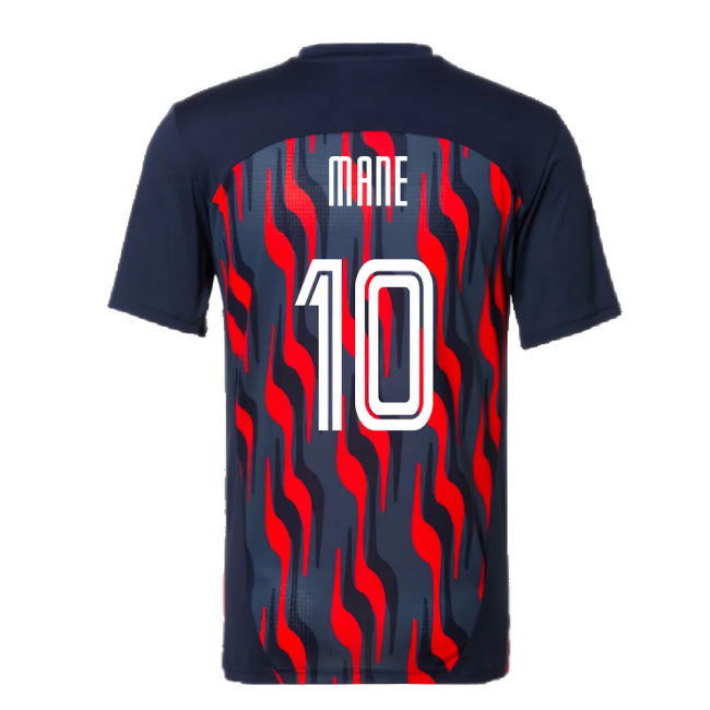 2024-2025 Red Bull Salzburg Pre-Match Shirt (Navy) (Mane 10)