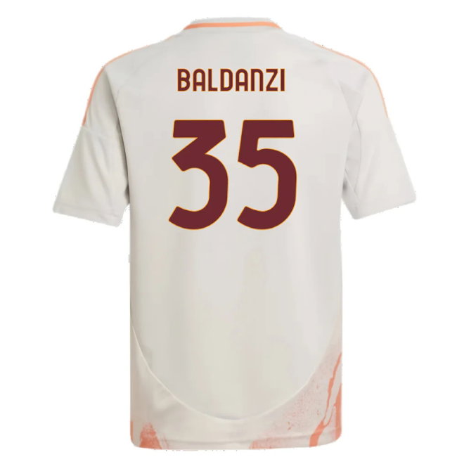 2024-2025 Roma Away Shirt (Kids) (Baldanzi 35)