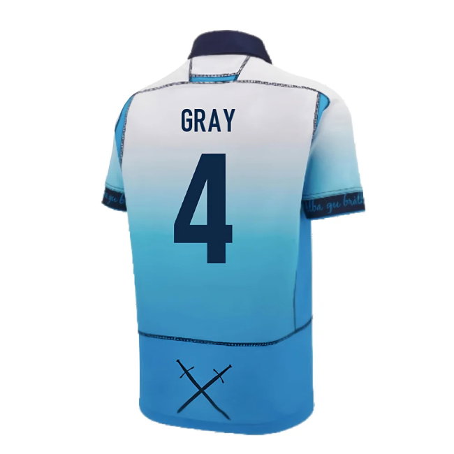 2024-2025 Scotland Rugby Away Replica Shirt (Kids) (Gray 4)