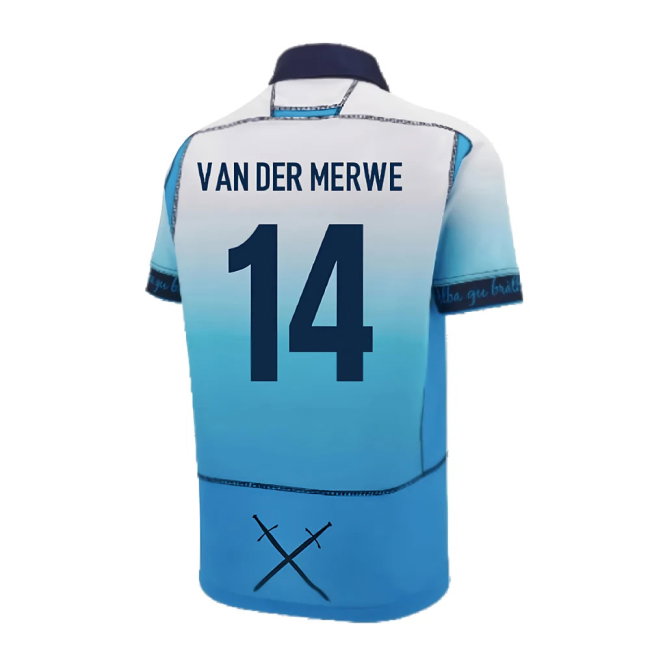 2024-2025 Scotland Rugby Away Replica Shirt (Kids) (Van Der Merwe 14)