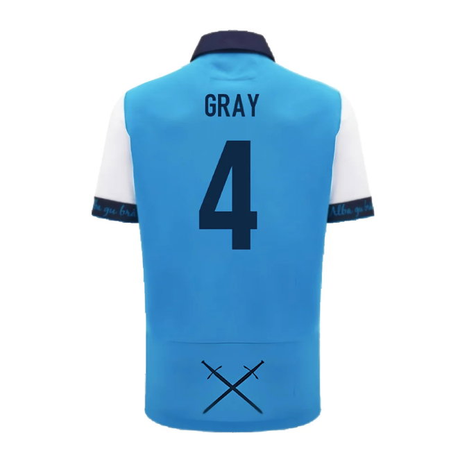 2024-2025 Scotland Rugby Away SS Cotton Shirt (Gray 4)