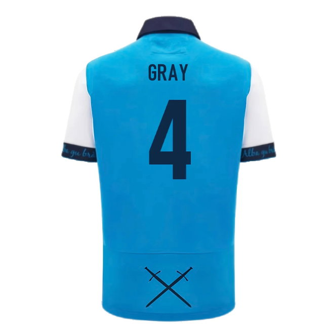 2024-2025 Scotland Rugby Away SS Cotton Shirt (Kids) (Gray 4)