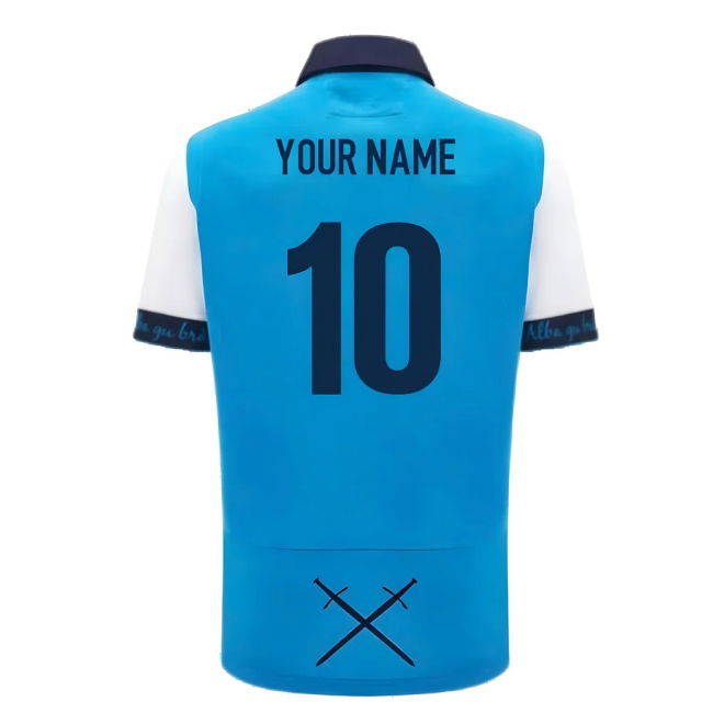 2024-2025 Scotland Rugby Away SS Cotton Shirt (Kids) (Your Name)