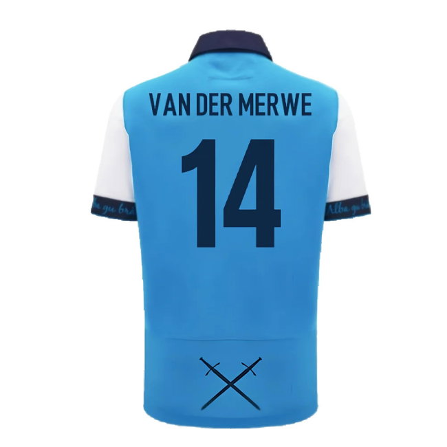 2024-2025 Scotland Rugby Away SS Cotton Shirt (Van Der Merwe 14)