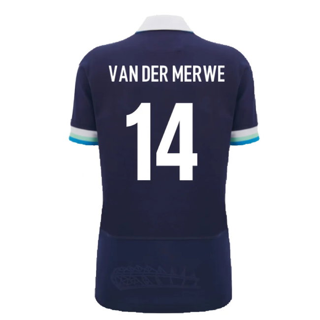 2024-2025 Scotland Rugby Home Cotton Shirt (Womens) (Van Der Merwe 14)