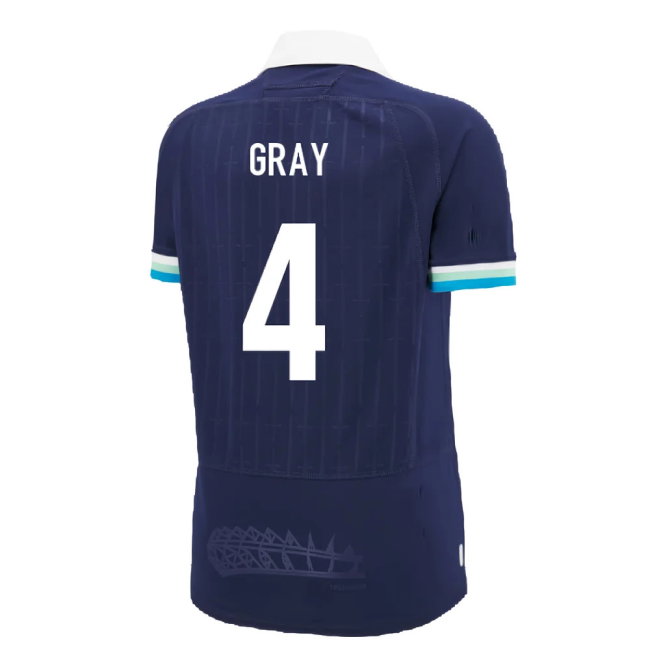2024-2025 Scotland Rugby Home Poly Replica Shirt (Womens) (Gray 4)