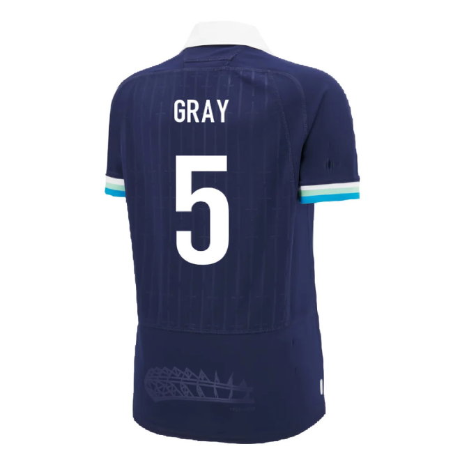 2024-2025 Scotland Rugby Home Poly Replica Shirt (Womens) (Gray 5)
