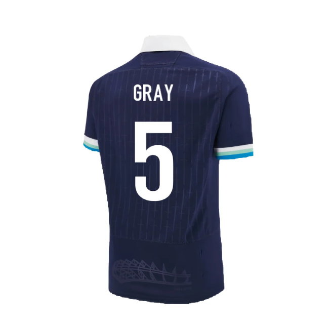 2024-2025 Scotland Rugby Home Replica Shirt (Kids) (Gray 5)