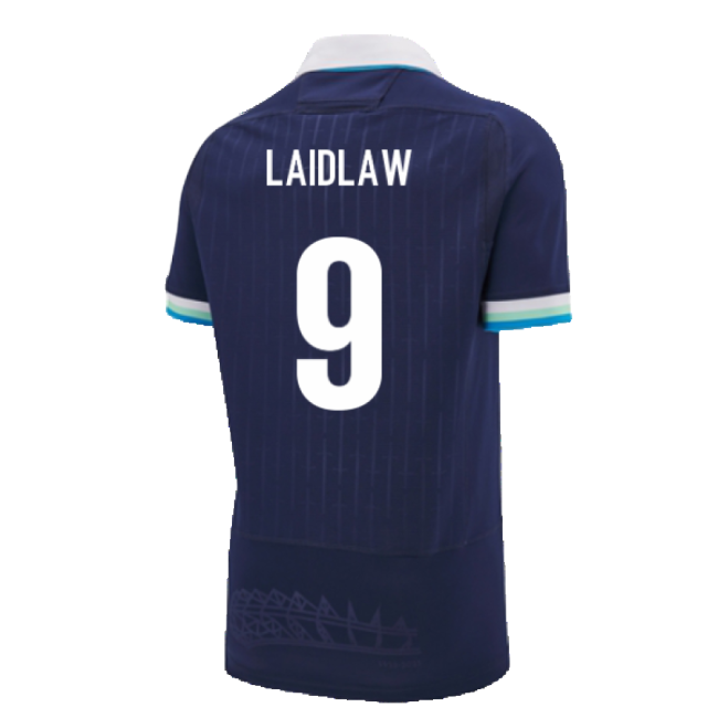 2024-2025 Scotland Rugby Home Slim Fit Shirt (Laidlaw 9)