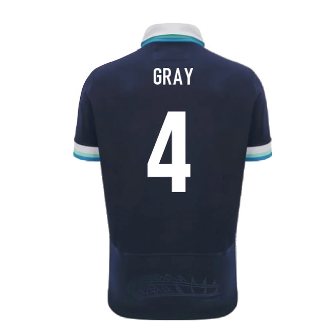 2024-2025 Scotland Rugby Home SS Cotton Shirt (Gray 4)