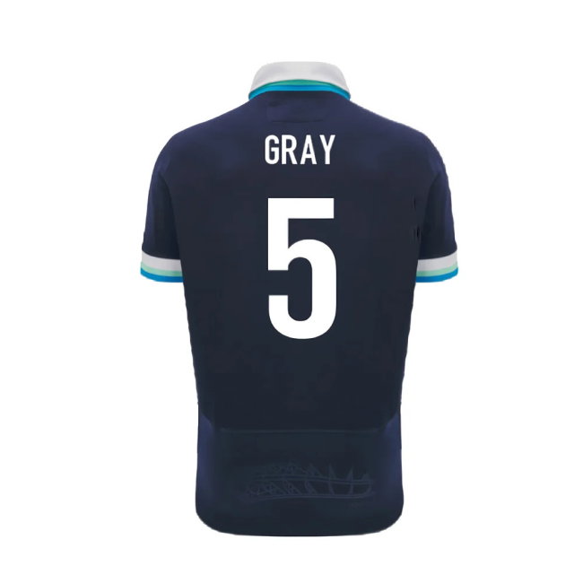 2024-2025 Scotland Rugby Home SS Cotton Shirt (Kids) (Gray 5)