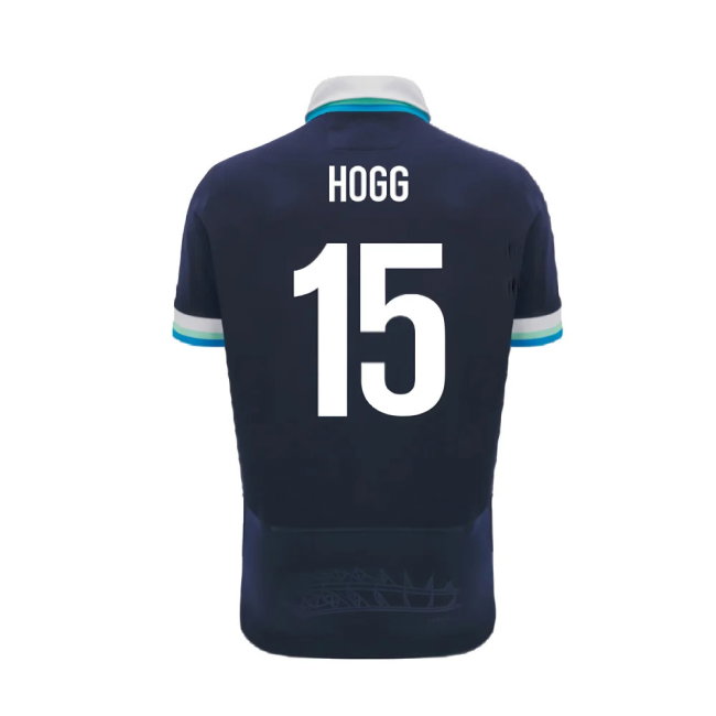 2024-2025 Scotland Rugby Home SS Cotton Shirt (Kids) (Hogg 15)