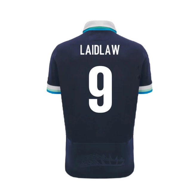 2024-2025 Scotland Rugby Home SS Cotton Shirt (Kids) (Laidlaw 9)