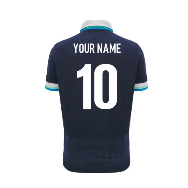 2024-2025 Scotland Rugby Home SS Cotton Shirt (Kids) (Your Name)