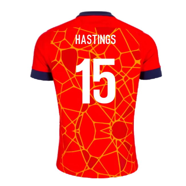 2024-2025 Scotland Rugby Training Jersey (Red) (Hastings 15)