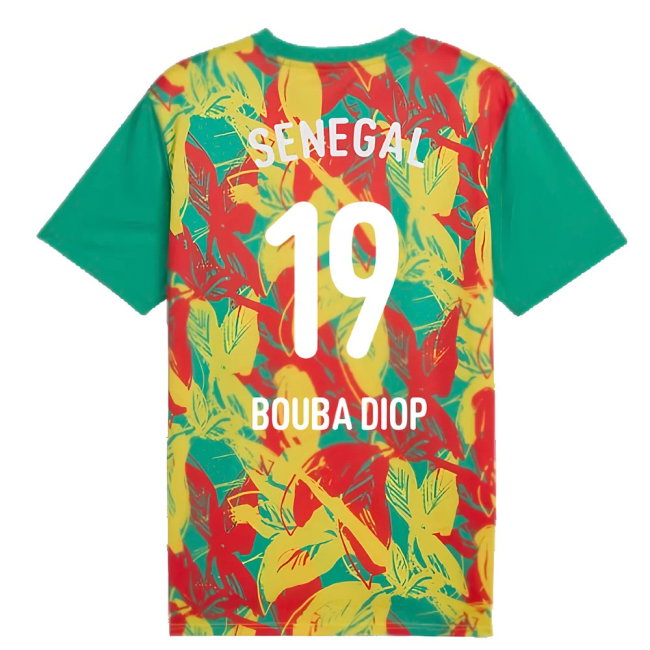 2024-2025 Senegal Prematch SS Jersey (Green) (Bouba Diop 19)