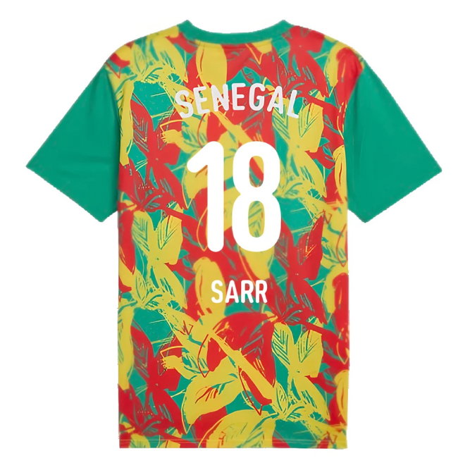 2024-2025 Senegal Prematch SS Jersey (Green) (Sarr 18)