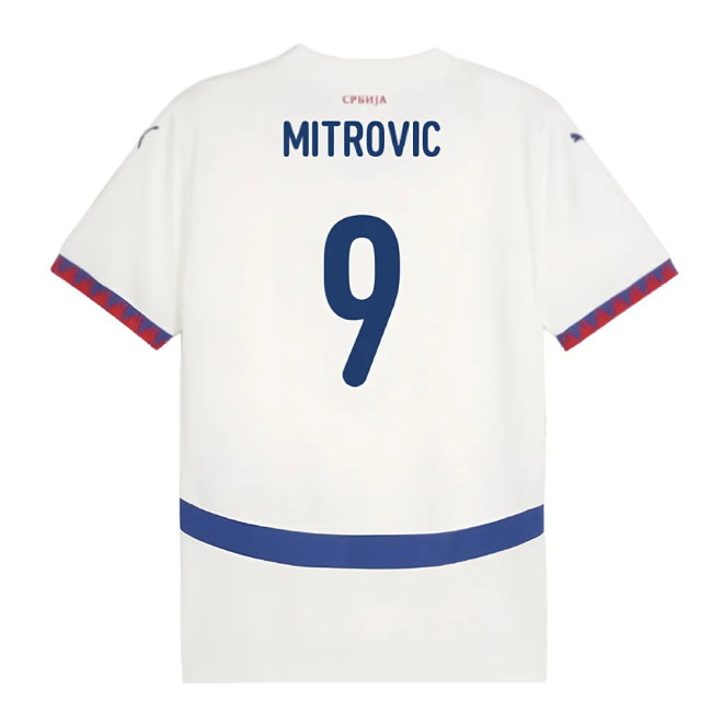 2024-2025 Serbia Away Shirt (Mitrovic 9)