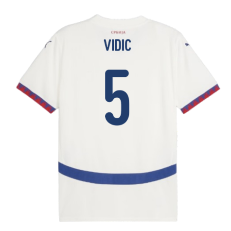 2024-2025 Serbia Away Shirt (Vidic 5)