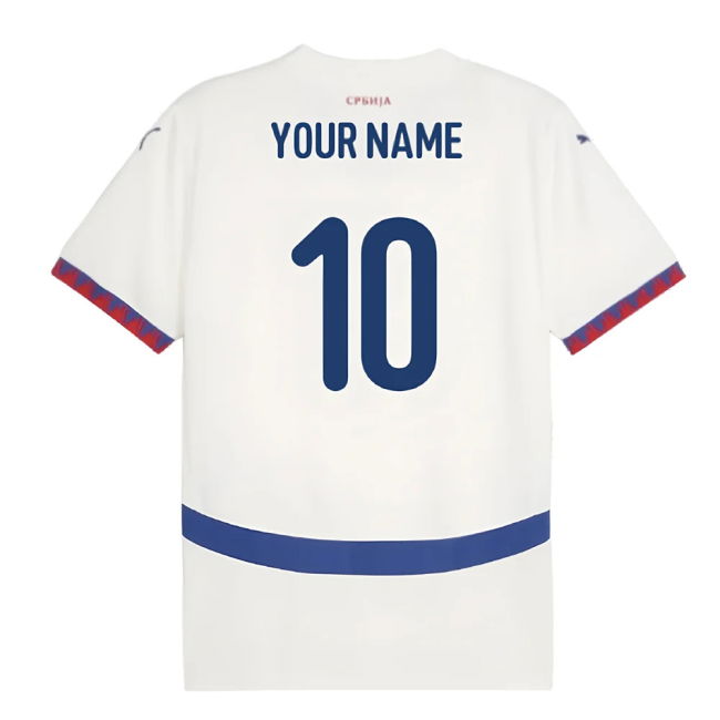 2024-2025 Serbia Away Shirt (Your Name)