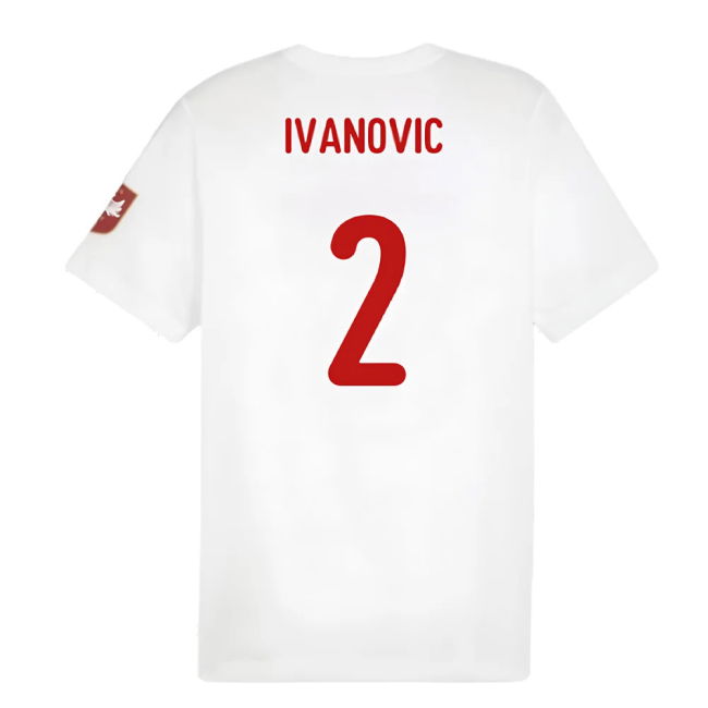 2024-2025 Serbia FtblIcons Tee (White) (Ivanovic 2)
