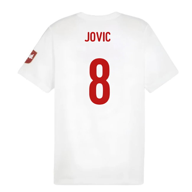 2024-2025 Serbia FtblIcons Tee (White) (Jovic 8)