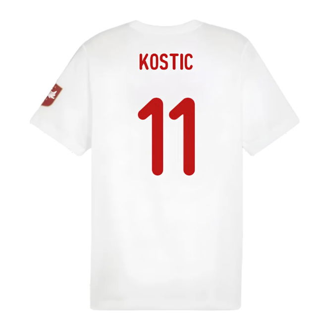 2024-2025 Serbia FtblIcons Tee (White) (Kostic 11)