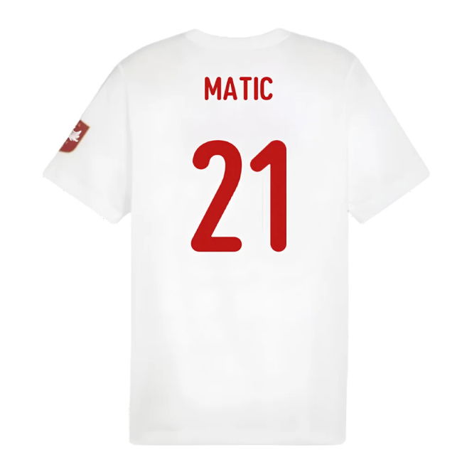2024-2025 Serbia FtblIcons Tee (White) (Matic 21)