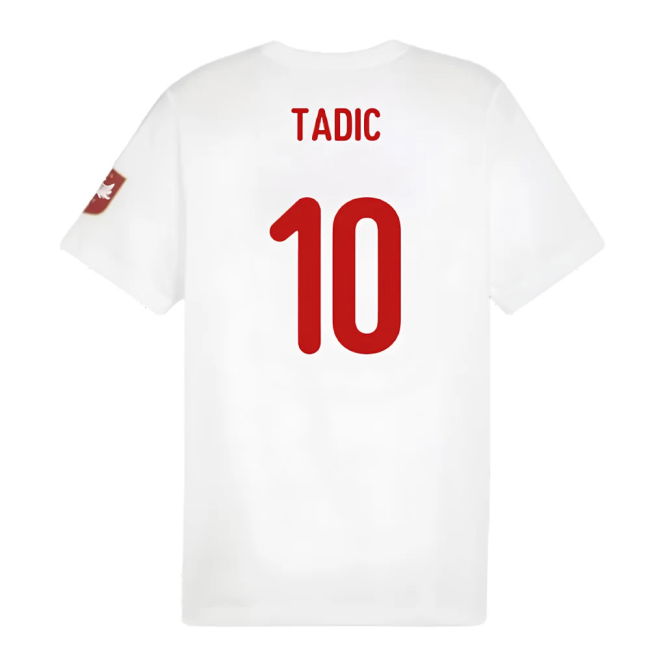 2024-2025 Serbia FtblIcons Tee (White) (Tadic 10)