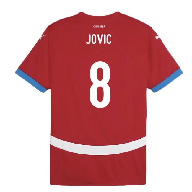 2024-2025 Serbia Home Shirt (Jovic 8)