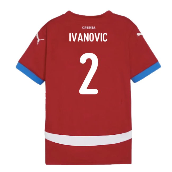 2024-2025 Serbia Home Shirt (Kids) (Ivanovic 2)
