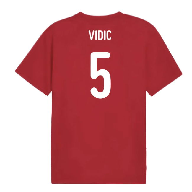 2024-2025 Serbia Pre-Match Jersey (Dark Cherry) (Vidic 5)