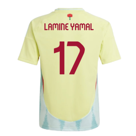2024-2025 Spain Away Shirt (Kids) (Lamine Yamal 17)