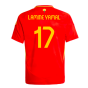 2024-2025 Spain Home Shirt (Kids) (Lamine Yamal 17)