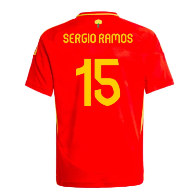 2024-2025 Spain Home Shirt (Kids) (Sergio Ramos 15)