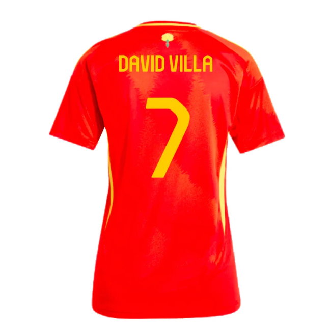 2024-2025 Spain Home Shirt (Ladies) (David Villa 7)