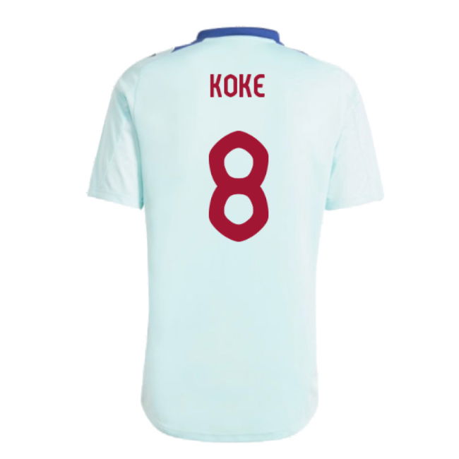 2024-2025 Spain Training Jersey (Halo Mint) (Koke 8)