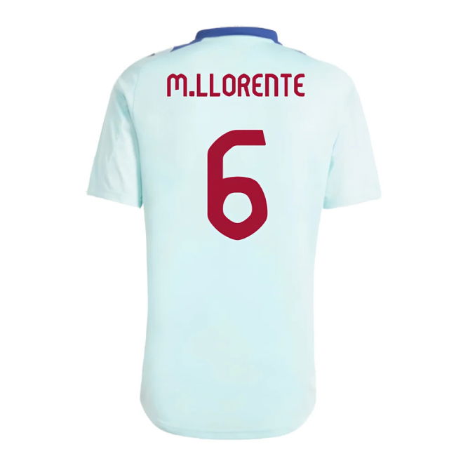 2024-2025 Spain Training Jersey (Halo Mint) (M.Llorente 6)