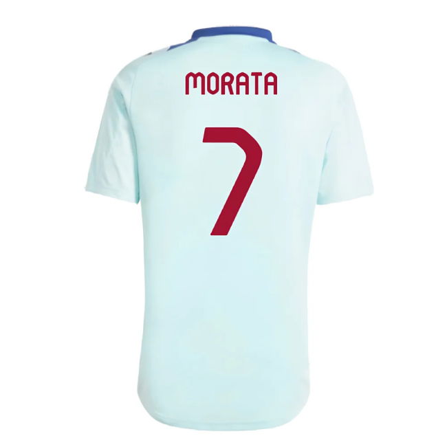 2024-2025 Spain Training Jersey (Halo Mint) (Morata 7)