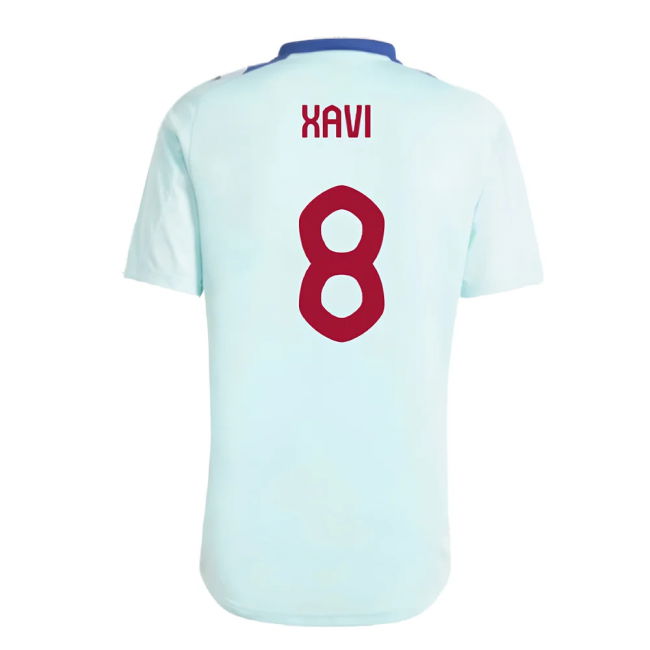2024-2025 Spain Training Jersey (Halo Mint) (Xavi 8)