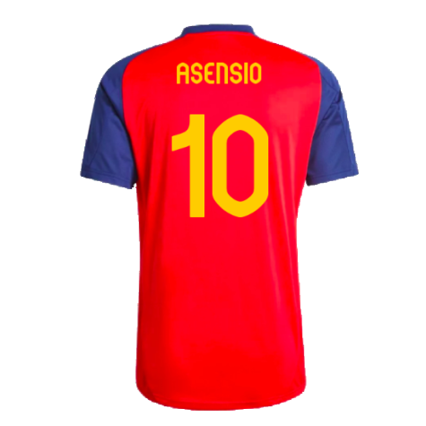 2024-2025 Spain Training Jersey (Red) (Asensio 10)