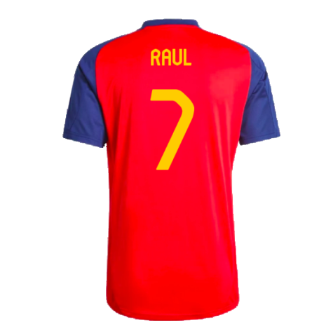 2024-2025 Spain Training Jersey (Red) (Raul 7)