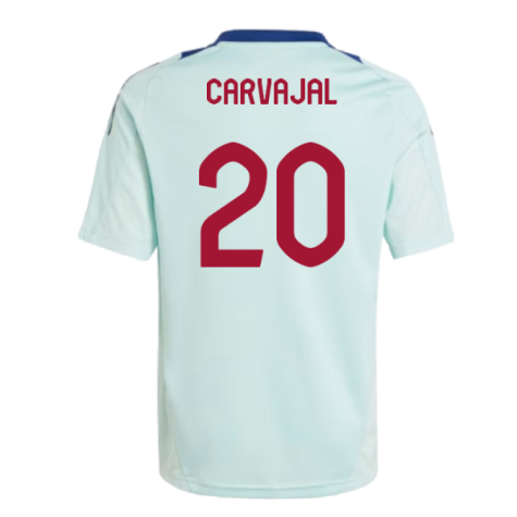 2024-2025 Spain Training Jersey (Turquoise) - Kids (Carvajal 20)