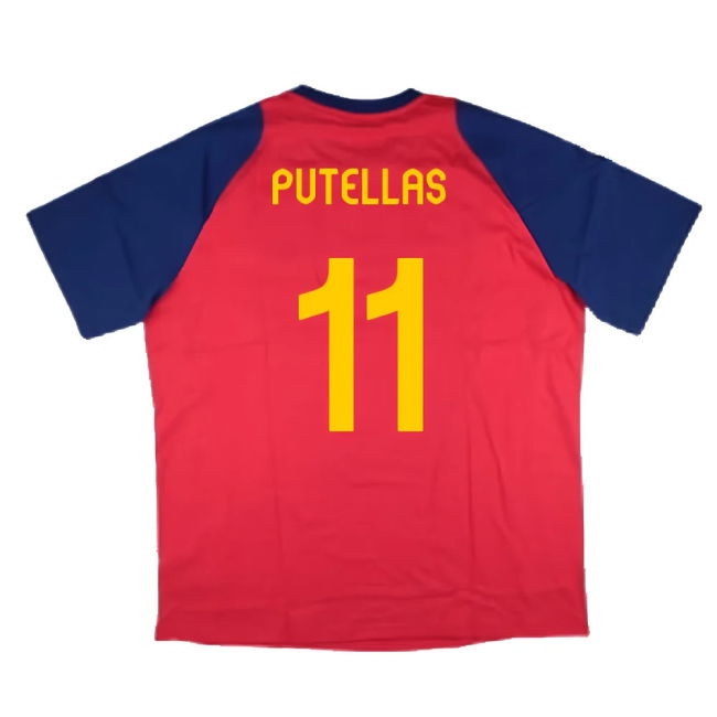 2024-2025 Spain Training Tee (Red) (Putellas 11)