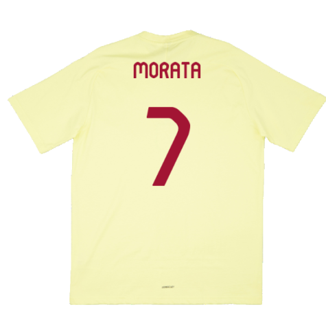 2024-2025 Spain Travel Tee (Yellow) (Morata 7)