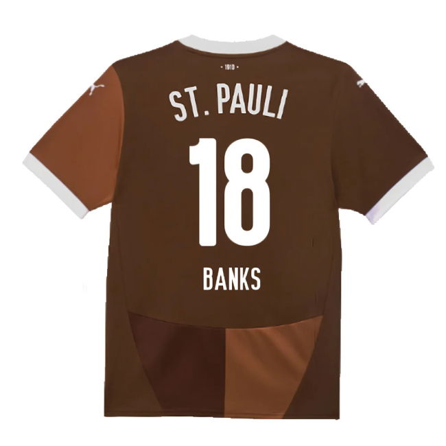 2024-2025 St Pauli Home Shirt (Banks 18)