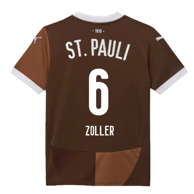 2024-2025 St Pauli Home Shirt (Kids) (Zoller 6)