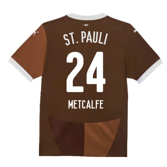 2024-2025 St Pauli Home Shirt (Metcalfe 24)
