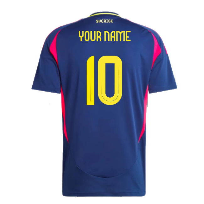 2024-2025 Sweden Away Shirt (Your Name)