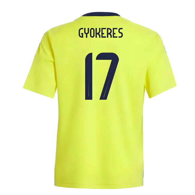 2024-2025 Sweden Home Fan Shirt (Kids) (GYOKERES 17)